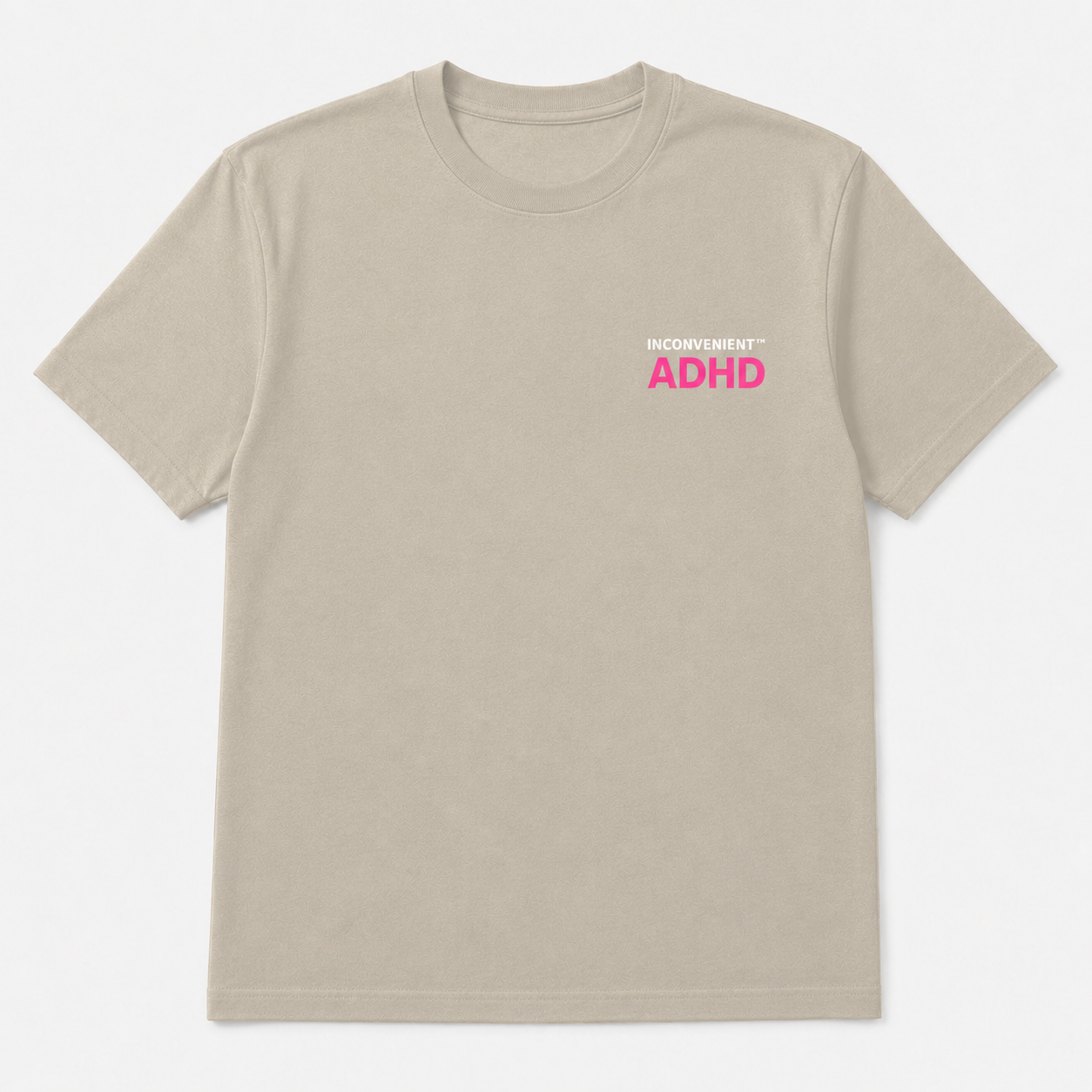 Inconvenient ADHD Tee front design
