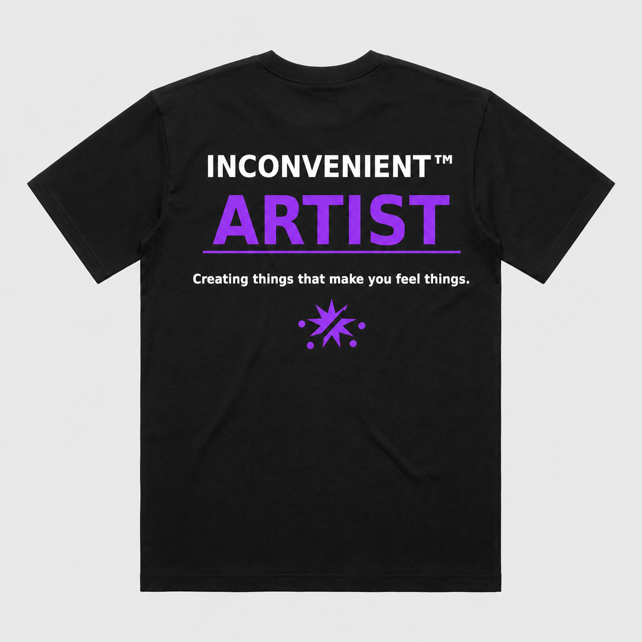 Inconvenient Artist Tee back design