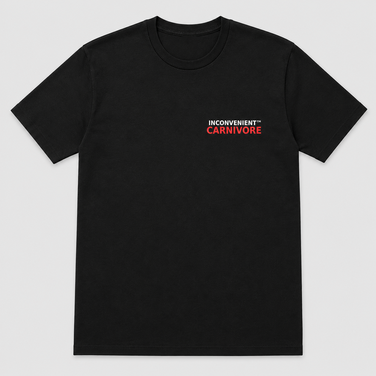 Inconvenient Carnivore Tee front design